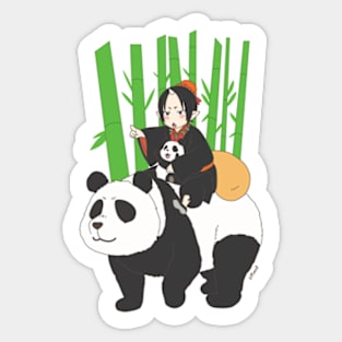 Ahead, Panda! Sticker